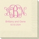 Vine Monogram with Text Napkins Image 3 of 3